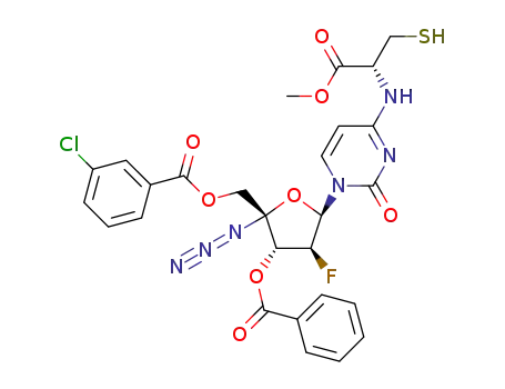 Molecular Structure of 1360459-68-2 (C<sub>27</sub>H<sub>24</sub>ClFN<sub>6</sub>O<sub>8</sub>S)