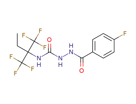 2-(4-fluorobenzoyl)-N-(1,1,1-trifluoro-2-(trifluoromethyl)butan-2-yl)hydrazine-1-carboxamide
