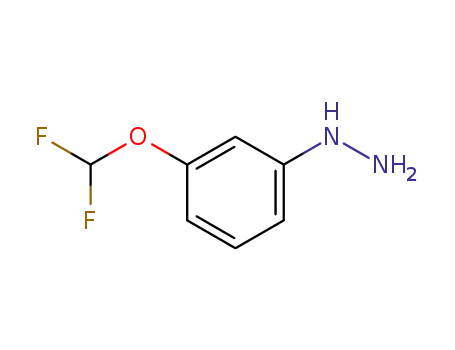 Molecular Structure of 62128-83-0 (Hydrazine, [3-(difluoromethoxy)phenyl]-)