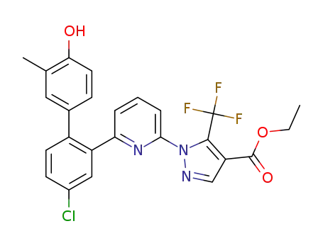ethyl 1-[6-(4-chloro-4'-hydroxy-3'-methylbiphenyl-2-yl)pyridin-2-yl]-5-(trifluoromethyl)-1H-pyrazole-4-carboxylate