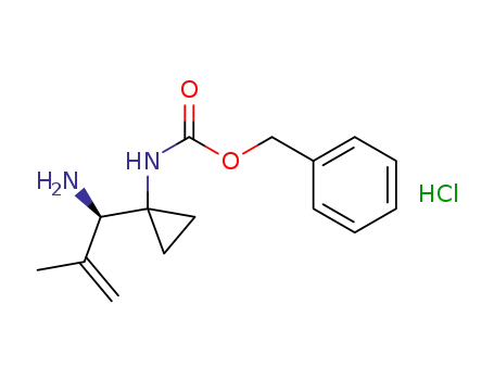 (R)-benzyl 1-(1-amino-2-methylallyl)cyclopropylcarbamate hydrochloride