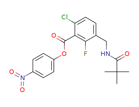 4-nitrophenyl 6-chloro-2-fluoro-3-(pivalamidomethyl)benzoate