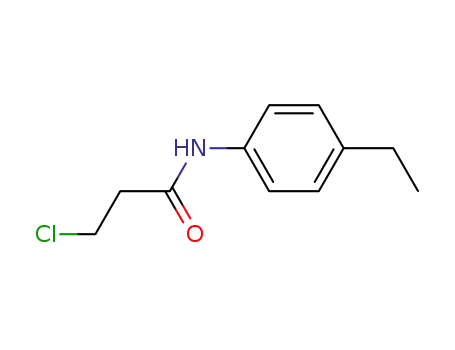 Molecular Structure of 20330-92-1 (3-chloro-N-(4-ethylphenyl)propanamide)