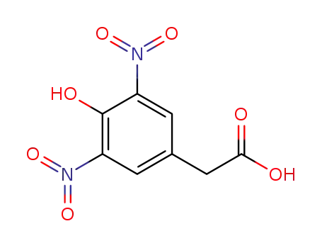 Molecular Structure of 10463-37-3 (3,5-DINITRO-4-HYDROXYPHENYLACETIC ACID)