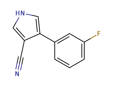 4-(3-FLUOROPHENYL)-1H-PYRROLE-3-CARBONITRILE