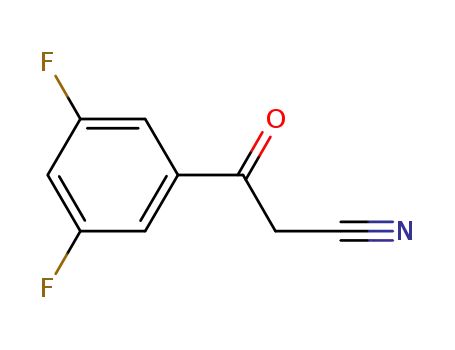 Molecular Structure of 842140-51-6 (3,5-DIFLUOROBENZOYLACETONITRILE)