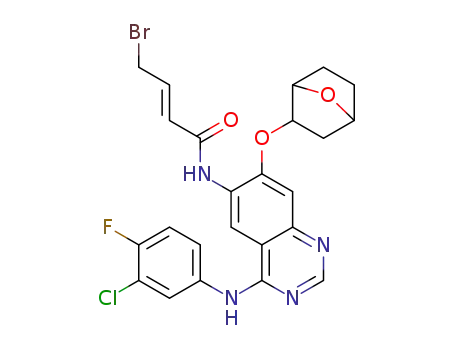 (E)-N-[7-(7-oxabicyclo[2.2.1]heptan-2-yloxy)-4-(3-chloro-4-fluorophenylamino)quinazolin-6-yl]-4-bromo-2-butenamide