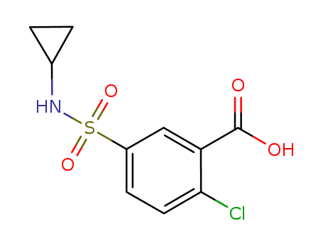 2-chloro-5-[(cyclopropylamino)sulfonyl]benzoic acid