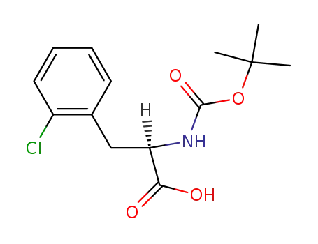 Molecular Structure of 80102-23-4 (BOC-D-2-Chlorophe)