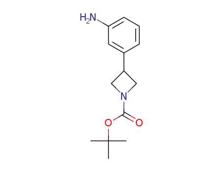 Molecular Structure of 916421-38-0 (TERT-BUTYL 3-(3-AMINOPHENYL)AZETIDINE-1-CARBOXYLATE)