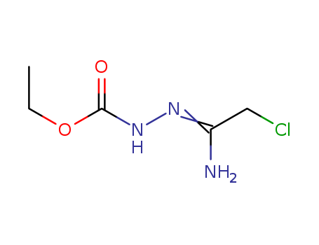 Hydrazinecarboxylic acid, 2-(2-chloro-1-iminoethyl)-, ethyl ester