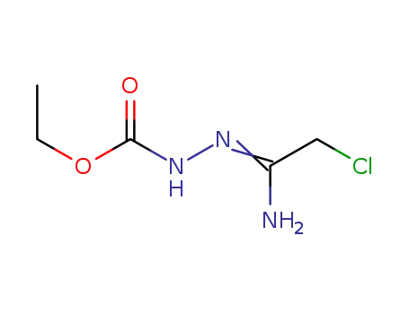 Molecular Structure of 909784-69-6 (Hydrazinecarboxylic  acid,  2-(2-chloro-1-iminoethyl)-,  ethyl  ester  (9CI))