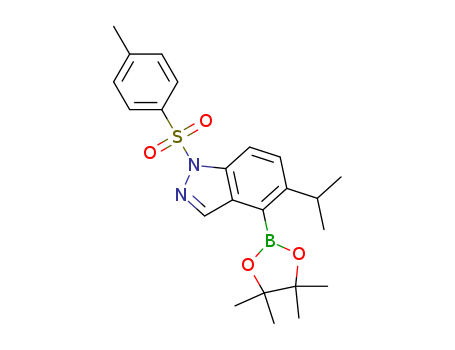N-tosyl-5-isopropylindazole-4-boronic ester