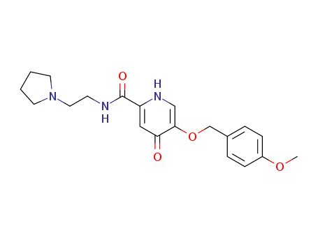 5-((4-methoxybenzyl)oxy)-4-oxo-N-(2-(pyrrolidin-1-yl)ethyl)-1,4-dihydropyridine-2-carboxamide
