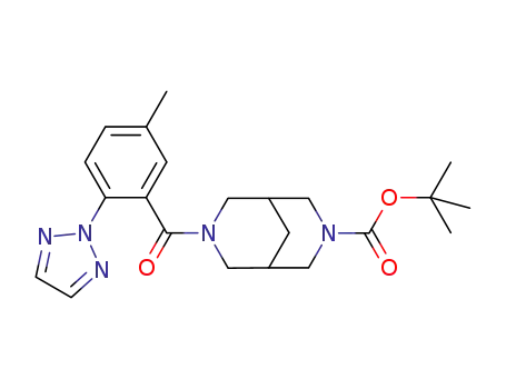 tert-butyl 7-(5-methyl-2-(2H-1,2,3-triazol-2-yl)benzoyl)-3,7-diazabicyclo[3.3.1]nonane-3-carboxylate