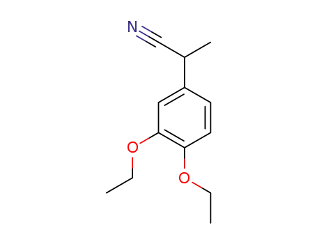 Molecular Structure of 1439376-28-9 (2-(3,4-diethoxyphenyl)propanenitrile)