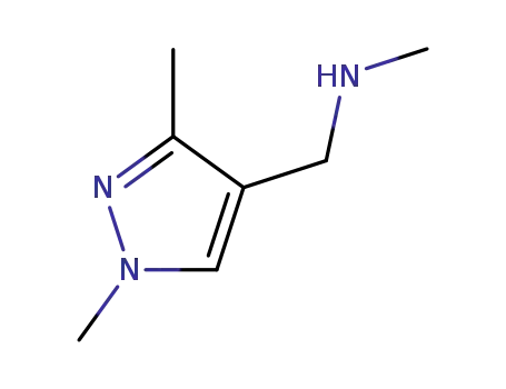 Molecular Structure of 949100-09-8 ((1,3-DIMETHYL-1 H-PYRAZOL-4-YLMETHYL)-METHYL-AMINE)