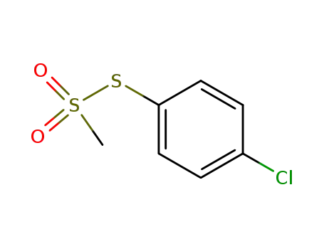 Molecular Structure of 1200-28-8 (S-(4-Chlorophenyl) methanesulfonothioate)