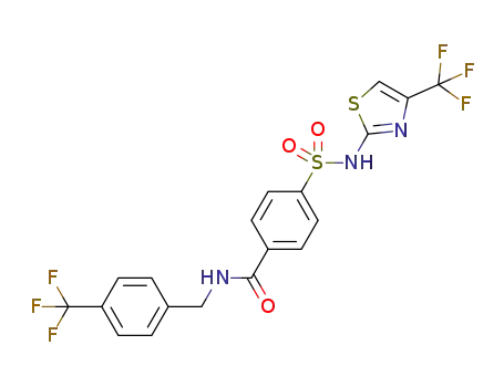 4-{[(4-(trifluoromethyl)-1,3-thiazol-2-yl)amino]sulfonyl}-N-[4-(trifluoromethyl)benzyl]benzamide