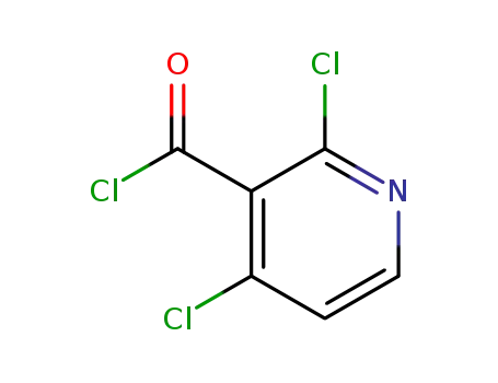 Molecular Structure of 607351-40-6 (2,4-Dichloronicotinoyl chloride)