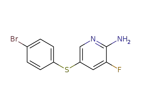 5-((4-bromophenyl)sulfanyl)-3-fuoro-2-pyridinamine