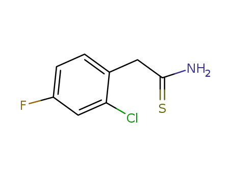 Molecular Structure of 306937-36-0 (2-(2-CHLORO-4-FLUOROPHENYL)ETHANETHIOAMIDE)