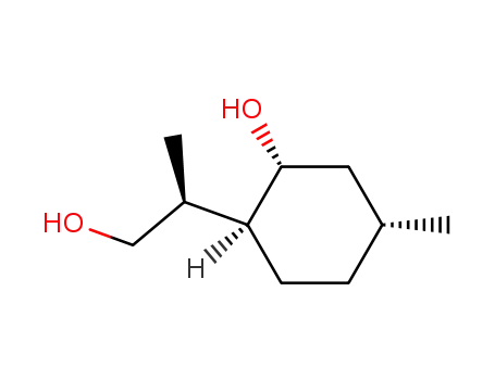 Molecular Structure of 13834-08-7 (<1R>-5(R)-methyl-2(S)-<1(S)-methyl-2-hydroxyethyl>cyclohexanol)