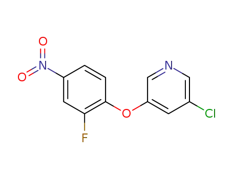3-fluoro-4-(3-chloro-5-pyridyloxy)nitrobenzene