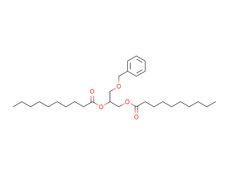 Molecular Structure of 103160-49-2 (1,2-O,O'-bisdecanoyl-3-O-benzyl-rac-glycerol)