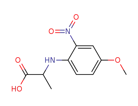 Molecular Structure of 879125-27-6 (<i>N</i>-(4-methoxy-2-nitro-phenyl)-alanine)