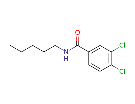 Molecular Structure of 7702-74-1 (3,4-dichloro-N-pentylbenzamide)