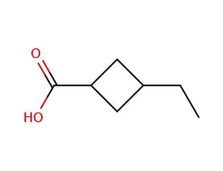 Molecular Structure of 66016-16-8 (3-Ethylcyclobutanecarboxylic acid)