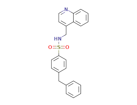 4-(phenylmethyl)-N-(4-quinolinylmethyl)benzenesulfonamide