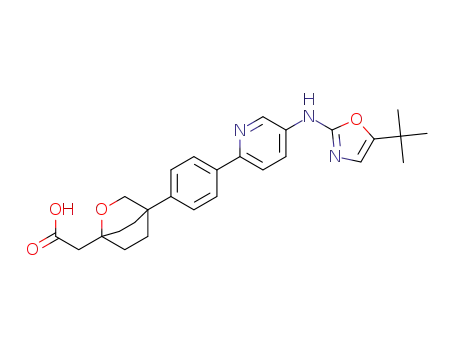 2-(4-(4-(5-((5-(tert-butyl)oxazol-2-yl)amino)pyridin-2-yl)phenyl)-2-oxabicyclo[2.2.2]octan-1-yl)acetic acid