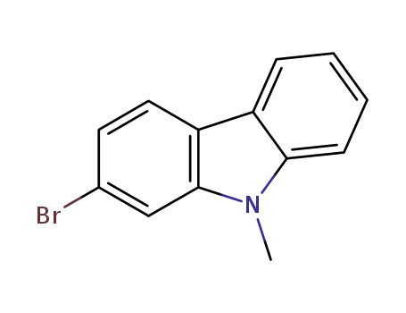 Molecular Structure of 108793-89-1 (2-bromo-9-methyl-9H-carbazole)