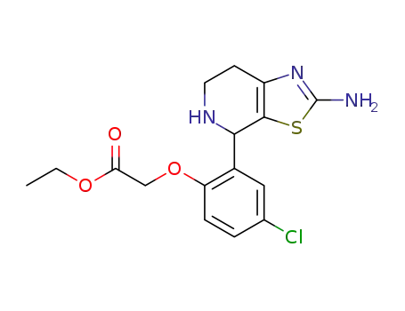 (±)-[2-(2-amino-4,5,6,7-tetrahydro-thiazolo[5,4-c]pyridin-4-yl)-4-chloro-phenoxy]-acetic acid ethyl ester