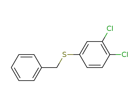Molecular Structure of 102871-53-4 (Benzene, 1,2-dichloro-4-[(phenylmethyl)thio]-)