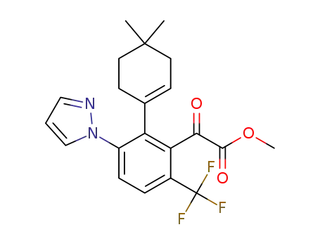 methyl 2-[2-(4,4-dimethylcyclohex-1-en-1-yl)-3-(1H-pyrazol-1-yl)-6-(trifluoromethyl)phenyl]-2-oxoacetate