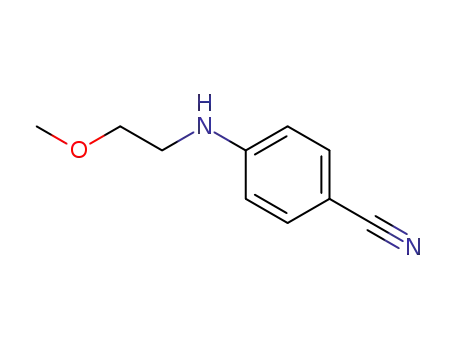 Molecular Structure of 1019600-58-8 (4-[(2-methoxyethyl)amino]benzonitrile)