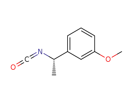 Molecular Structure of 745784-08-1 (Benzene, 1-[(1S)-1-isocyanatoethyl]-3-methoxy- (9CI))