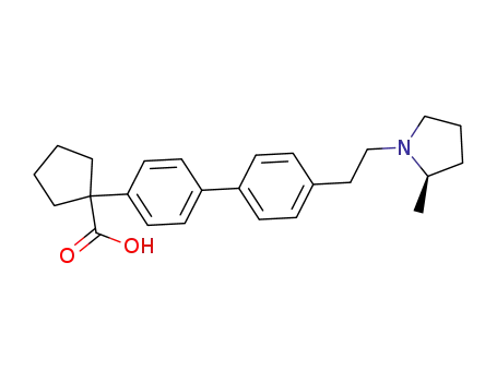(R)-1-(4’-(2-(2-methylpyrrolidin-1-yl)ethyl)biphenyl-4-yl)cyclopentanecarboxylic acid
