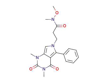 3-(1,3-dimethyl-2,4-dioxo-5-phenyl-3,4-dihydro-1H-pyrrolo[3,4-d]pyrimidin-6(2H)-yl)-N-methoxy-N-methylpropanamide