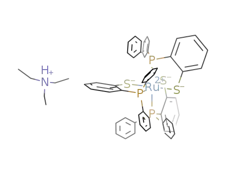 [Ru(II)(diphenylphosphinebenzenethiolato)3][HNEt<sub>3</sub>]