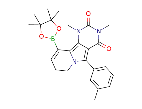1,3-dimethyl-10-(4,4,5,5-tetramethyl-1,3,2-dioxaborolan-2-yl)-5-m-tolyl-7,8-dihydropyrimido[4,5-a]indolizine-2,4(1H,3H)-dione