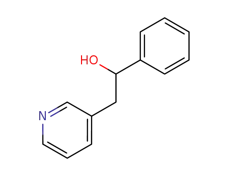 Molecular Structure of 6312-10-3 (1-phenyl-2-(pyridin-3-yl)ethanol)