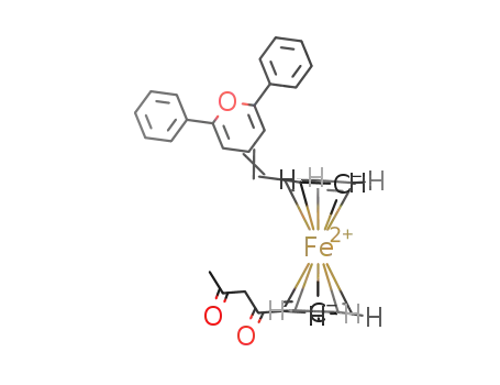 1-(1,3-dioxobutyl)-1'-[(2,6-diphenyl-4H-pyran-4-ylidene)methyl]ferrocene