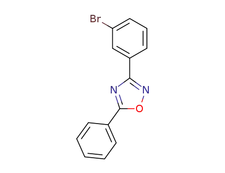 Molecular Structure of 1003221-10-0 (5-benzyl-3-(3-bromophenyl)-1,2,4-oxadiazole)