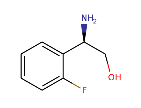 Molecular Structure of 179811-62-2 (Benzeneethanol, beta-amino-2-fluoro- (9CI))