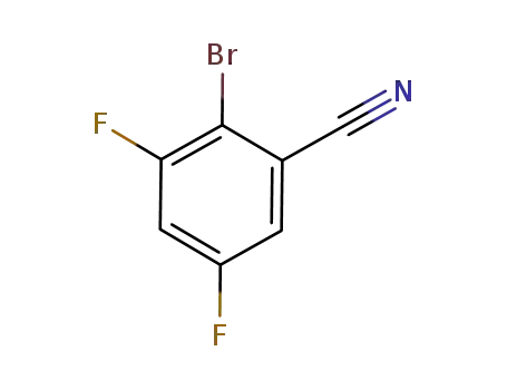 Molecular Structure of 425379-37-9 (2-bromo-3,5-difluorobenzonitrile)