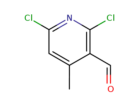 Molecular Structure of 91591-70-7 (2,6-Dichloro-4-methylpyridine-3-carboxaldehyde)